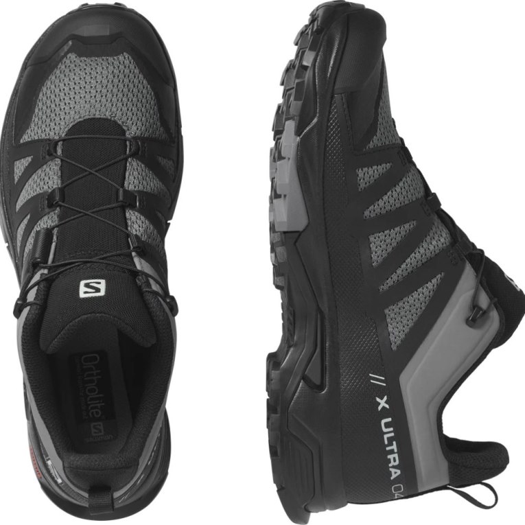 Black / Grey Salomon X Ultra 4 Men's Hiking Shoes | PH 67019C